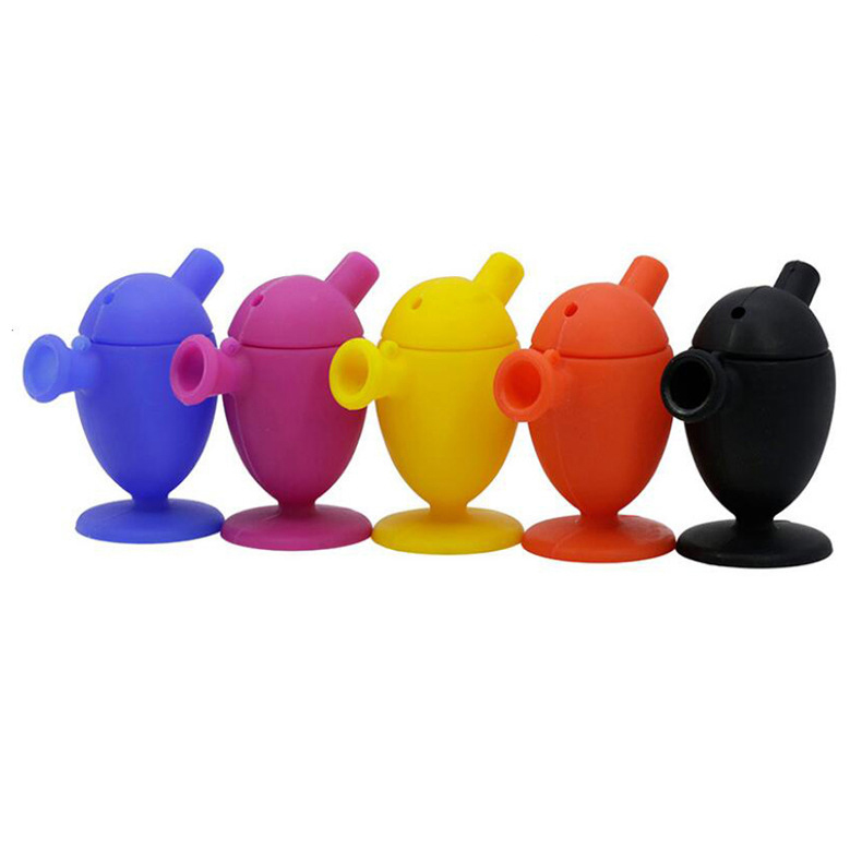 

Manufacturers stock one piece silicone pipe portable color mini egg smoking accessories wholesale