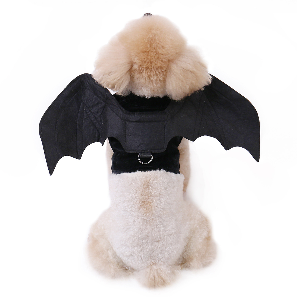

2021 New Cool Black Bat Wings for Puppy Dogs Funny Day Witches Party Halloween Tray From Cat' Cat in Clothes Mv2g, The picture