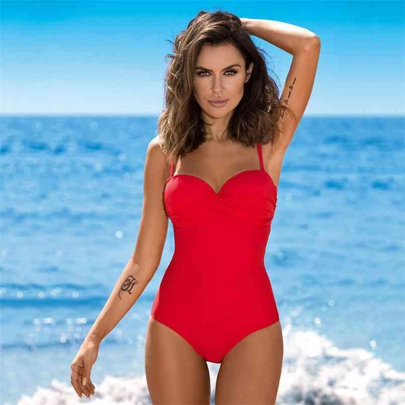 

Summer Sexy Swimsuit Women Red Push Up Momokini Classic Swimwear Vintage Bathing Suit 210630, Blue