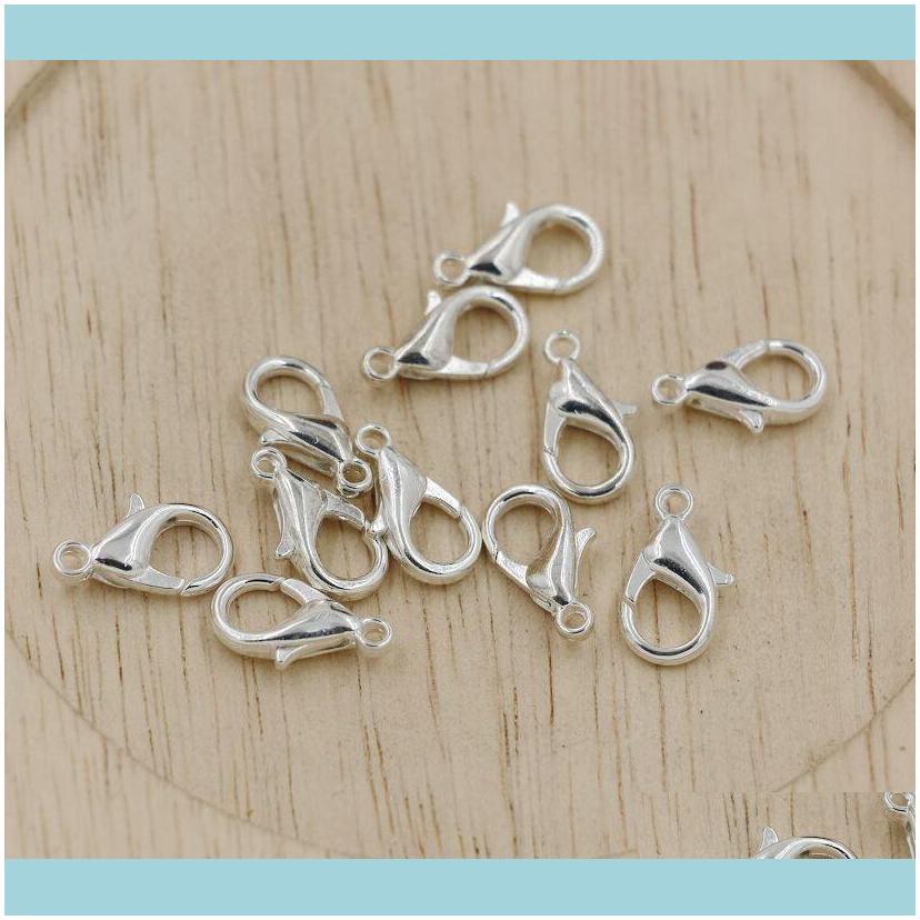 

Hooks Findings & Components Jewelry ! 10Mm 12Mm 14Mm 16Mm 18Mm Plated Sier Alloy Lobster Clasps Diy Jewelry Drop Delivery 2021 Vufek