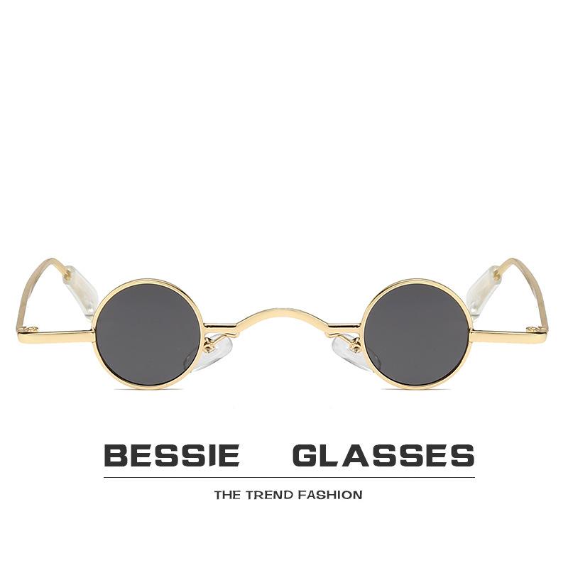 

Sunglasses Mini Round For Women/men 2021 Quality Alloy Frame UV400 Eyewear Casual Hip Hop Uv Protection
