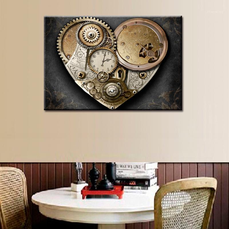 

Paintings Gear False Clock Series 5d Diy Diamond Painting Cross Stitch Embroidery Retro Crafts Full Square Round Mosaic,