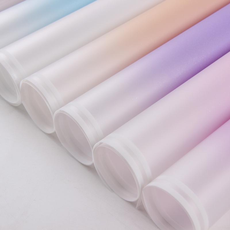 

Other Arts And Crafts Gradient Color Double-line Waterproof Wrapping Paper 5pcs60*60 Korean Matte Gift Packaging Flower Shop Material