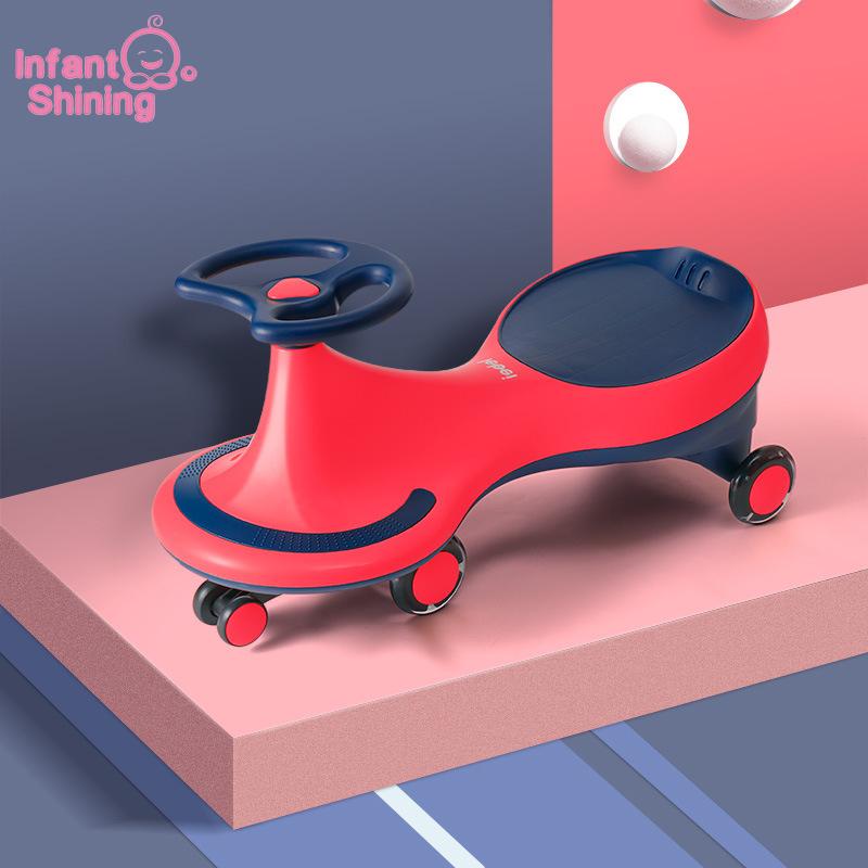 

Gift Sets Infant Shining Children Swing Car 1-4 Years Old Twist Universal Wheel Baby Scooter Anti Rollover Tricycle