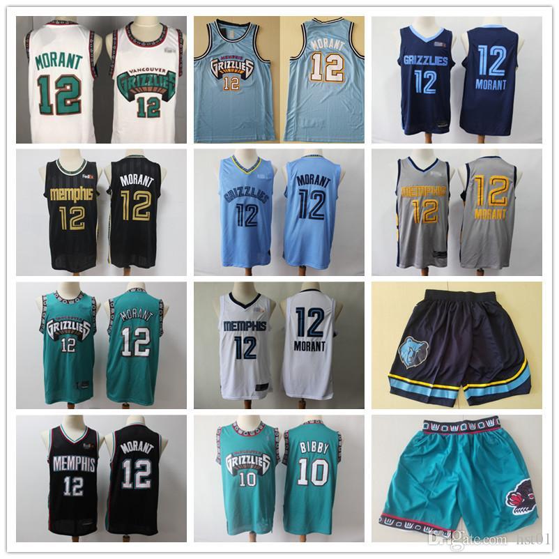 

Mens Memphis Grizzlies Throwback Jersey Bryant 50 Reeves Mike 10 Bibby Ja 12 Morant Basketball Shorts Basketball Jerseys green B, Black;red