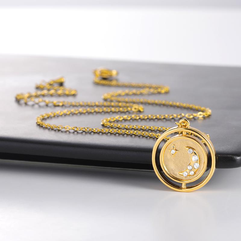 

Pendant Necklaces Simple Stars Moon Coin Choker For Women Charm Long Tassel Engagement Party Jewelry Couple Gifts
