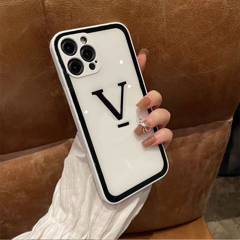 

Luxury Designer Tempered Glass Phone Case For IPhone 11 13 12 Pro max Xr X xs 7 8 plus Anti-fall Luxury Hard Shell CellPhone Cover, Lcase