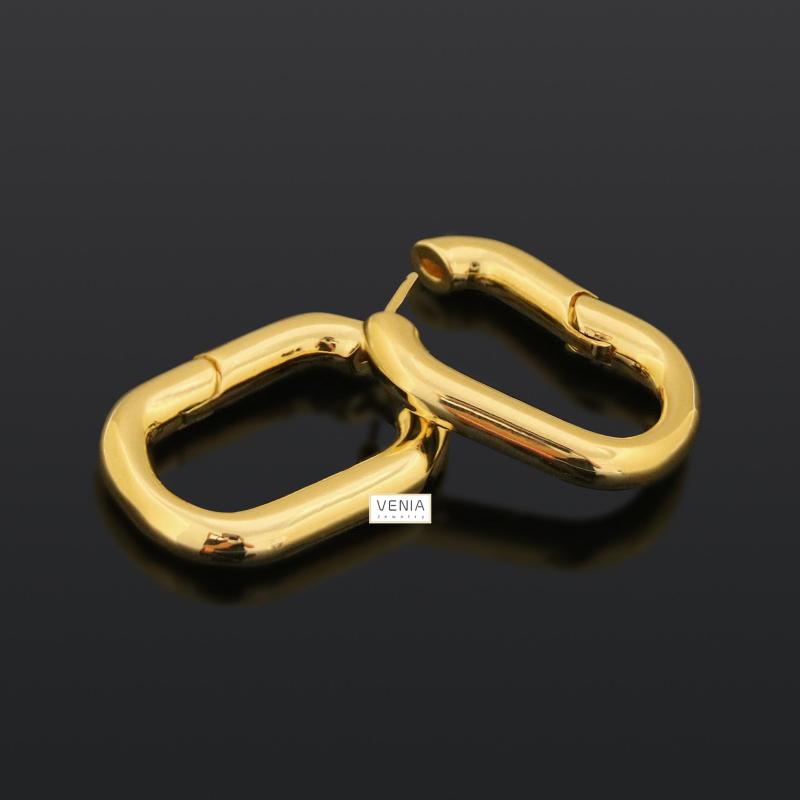 

Hoop & Huggie VENIA Retro Small Earrings Punk Jewelry Metal Style For Women 2021 Trendy Stainless Steel