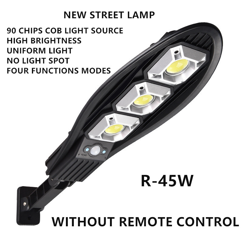 

90 Chips COB Super Bright Solar Street Lamp Outdoor Waterproof Auto On/Off Dusk to Dawn with PIR Motion Sensor and Remote Control