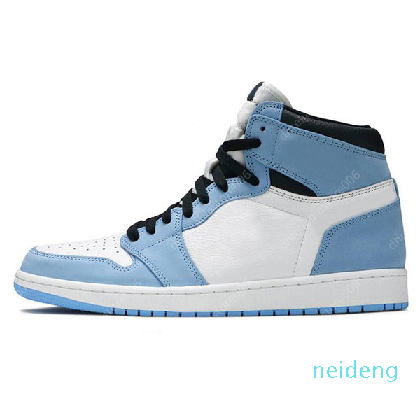 

Mens 1 high 2021 shoes 1s University Blue silver royal toe black metallic gold mid smoke grey UNC Patent men women Sneakers trainers, Volt gold