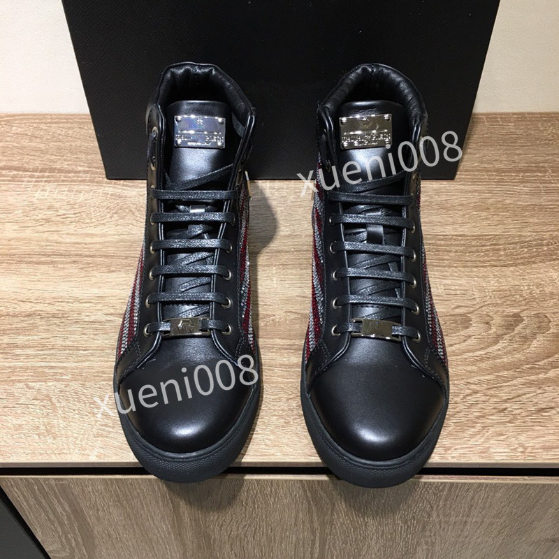 

2022 Top Quality Mens Womens Casual Shoes Fashion White Leather Flat Outdoors Daily Dress cy190801, Choose the color