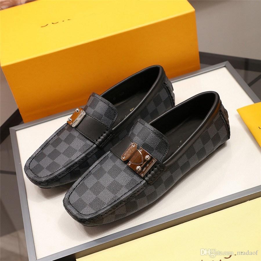 

21ss SUMMER LEATHER SHOE MEN's LUXURY Classic Driving MAN SHOES Comfortable CASUAL MEN LOAFERS Non Slip Slips on Brown Big SIZE 12 22, #01