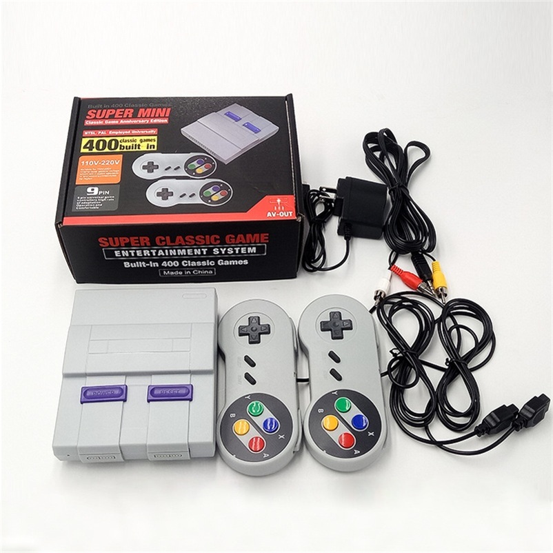 Hot sell Mini Portable Game Players FC European and American red and white TV game machine AV Puqing 660 double wholesale-image-704381502