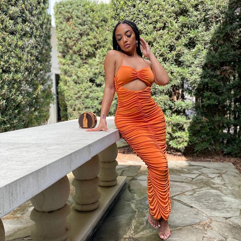 

backless draped hollow out bodycon women dresses club maxi bandage strap party summer stacked fairy grunge robe, Black;gray