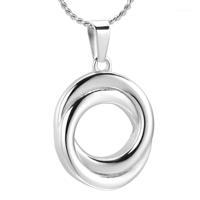 

Chains Cremation Jewelry For Ashes Pendants Stainless Steel Urn Necklace Keepsake Memorial Ash Jewelry,Circle Of Life, Silver