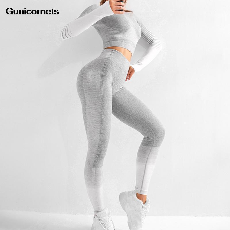 

Yoga Outfit Women Vital Seamless Set Fitness Clothing Sportswear Woman Gym Leggings Push Up Legging Cropped Shirts Full Nylon