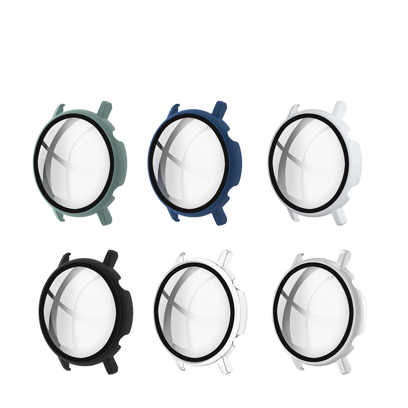 

9H Tempered Glass Screen Protector Protect Case For Huawei Watch GT2 46mm 42mm GT2Pro GT2e Shockproof Bumper Hard PC Cover, Blue