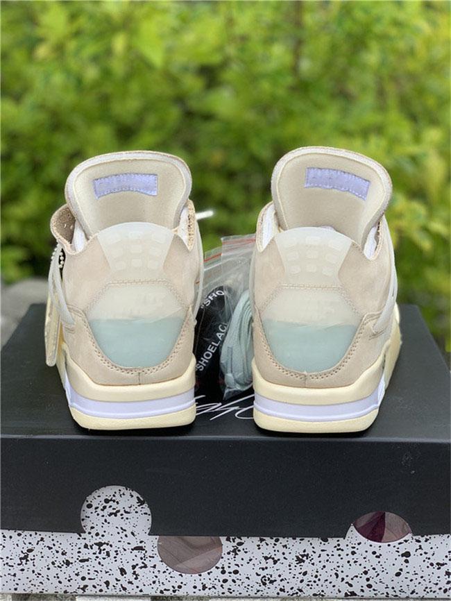 

2021 New Off Authentic 4 SP WMNS Sail Bred 4S Man Basketball Shoes Muslin White Black Zapatos Sneakers with Original Box Running Best 1Top