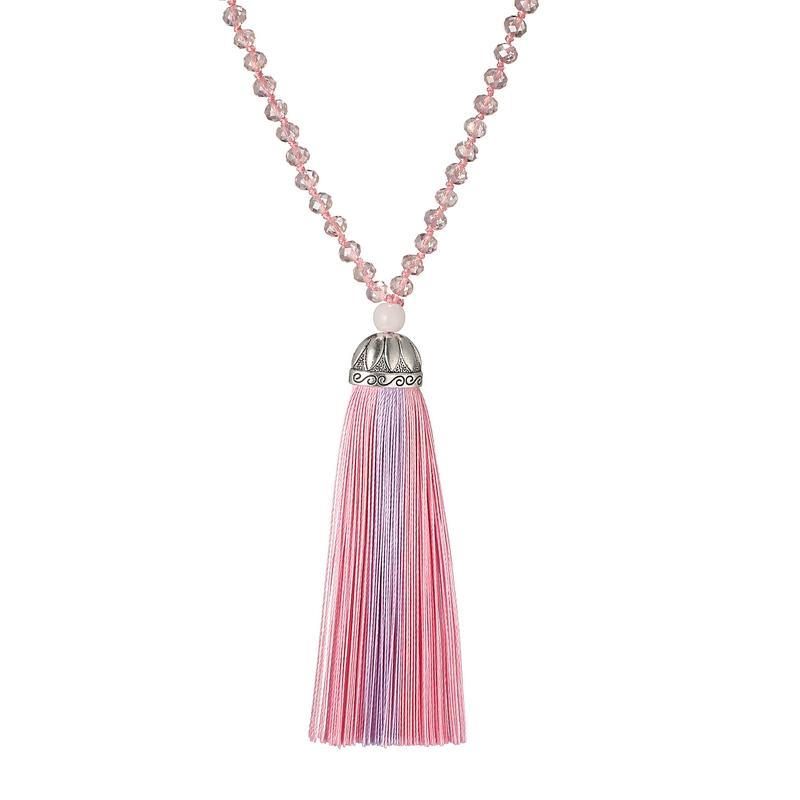 

Pendant Necklaces LOVBEAFAS Boho Long Tassel & Pendants Women Jewelry Collares Collier Femme Statement Fringe Crystal Necklace Bijoux