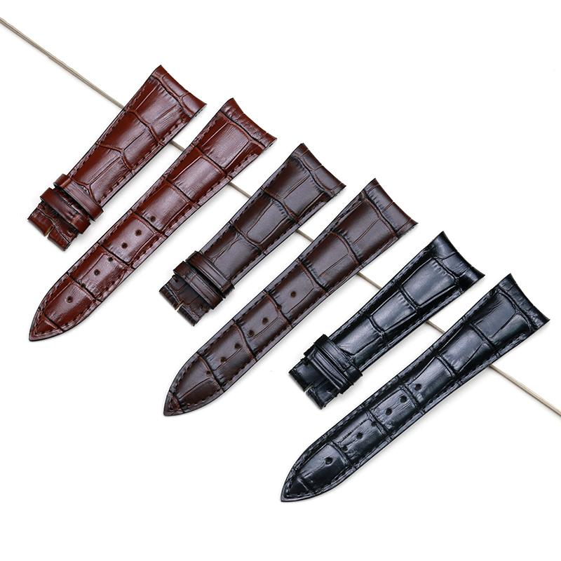 

Watch Bands SAUPPO Suitable For Frederique Constant Band First Layer Leather Pin Buckle 23mm Black And Dark Brown Men Belt