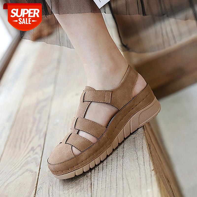 

Woman Sandals 2021 Rome Gladiator Style Sandals Women Fashion Light Wedges Female Shoes Non-slip Ladies Casual #TN5g, Black