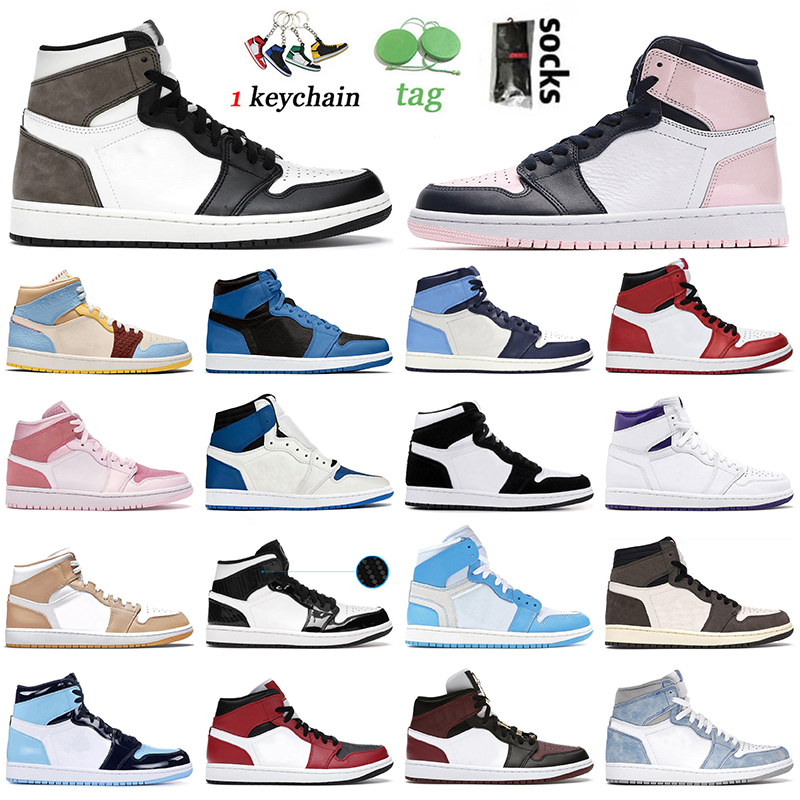 

Air Jordan 1 1s Retro Basketball Shoes Dark Mocha Jumpman Jordan1s Mens Womens Atmosphere Marina Blue Obsidian Chicago Fearless UNC White Black Toe Off Sneakers 36-46, C2 hand crafted 40-47