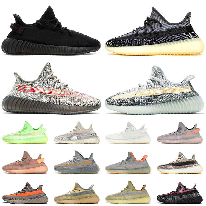 

2021 Top Quality SIZE 36-48 Running Shoes ASH Blue Stone Men Women Carbon Bred Israfil Linen Abez Sand Taupe Cream Zebra Trainers Sneakers, 16 black angle 36-48