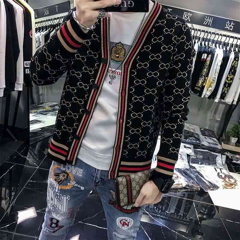 Men's Sweaters Cardigan sweater Men Gentlemen Vest Trui Dragen 2025 New Korean Fashion Spring and Herf Trui Jas