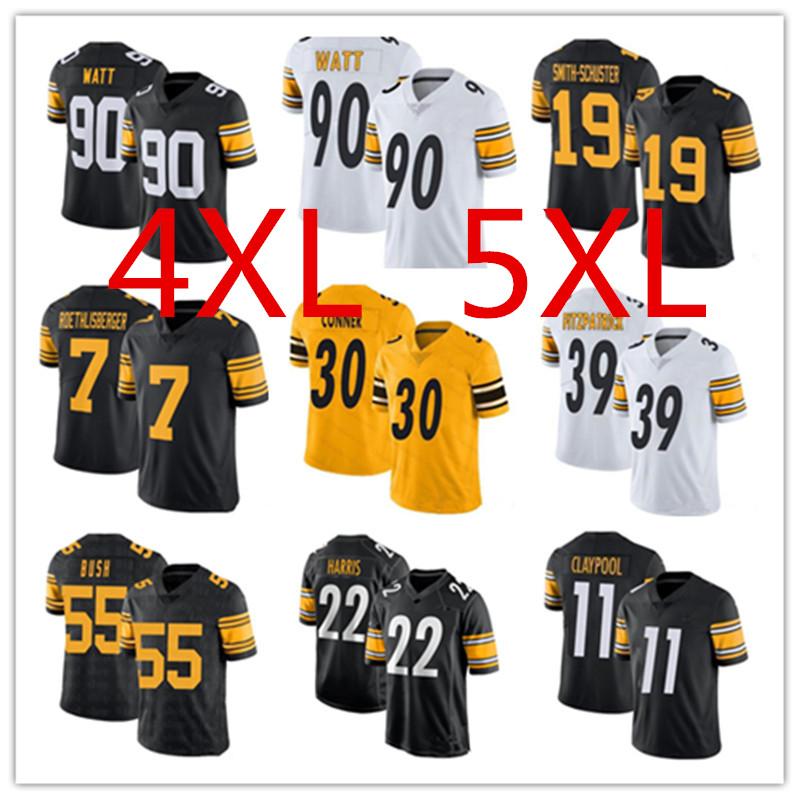 

Custom Men Women Kids 22 Najee Harris 7 Ben Roethlisberger Football Jersey 11 Chase Claypool 19 JuJu Smith-Schuster 39 Minkah Fitzpatrick 90 T.J. Watt Polamalu 4XL 5XL, 2021