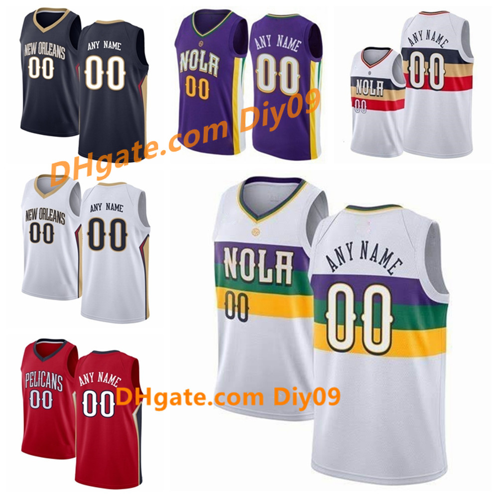 

Customized New Orleans Pelicans Jersey Men Women Kid Custom Name Number 23 Davis 1 Williamson 11 Holiday City Basketball Jerseys, Black;red
