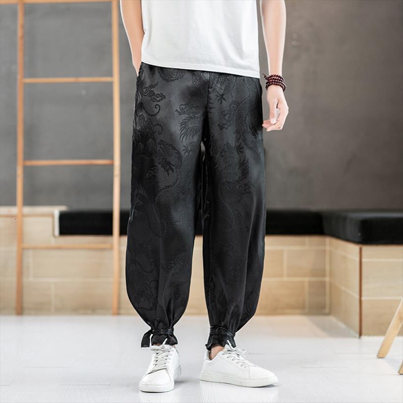 

harajuku style haren vintage women pants jogging male summer loose casual trousers mens sweatpants large size m 5xl, Black