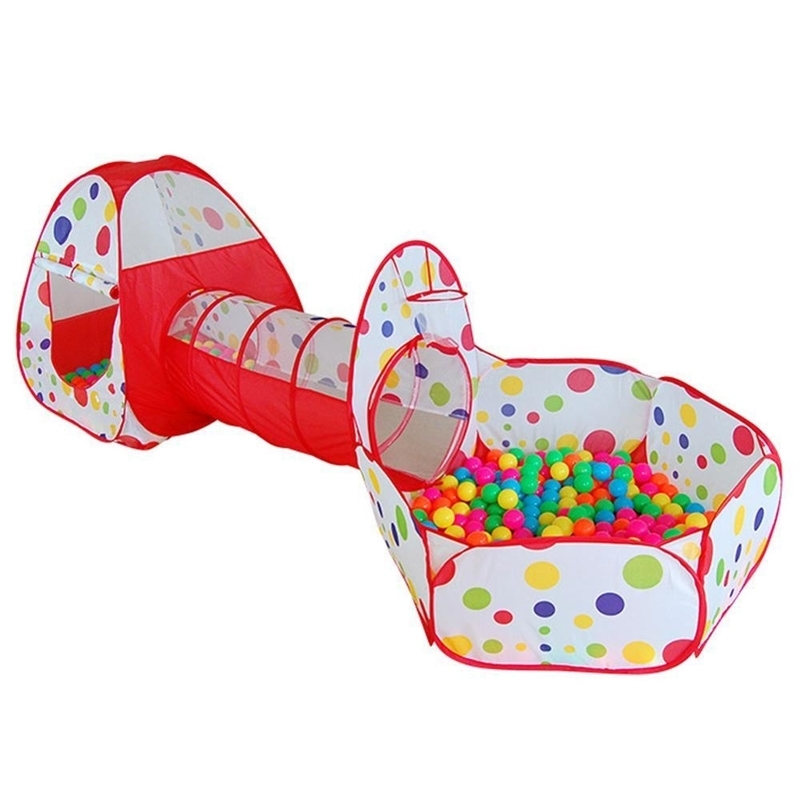 

Large Kids Tent House Baby Pool Tube Teepee Play Tent Children Ocean Ball Pool Pit Foldable Baby Pipeline Crawling Game House Y200803