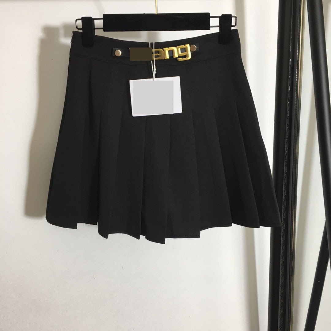

225 2021 Free Shipping Brand Same Style Shorts Skirt Fashion Black White Dress Empire Womens Clothes Meiyi