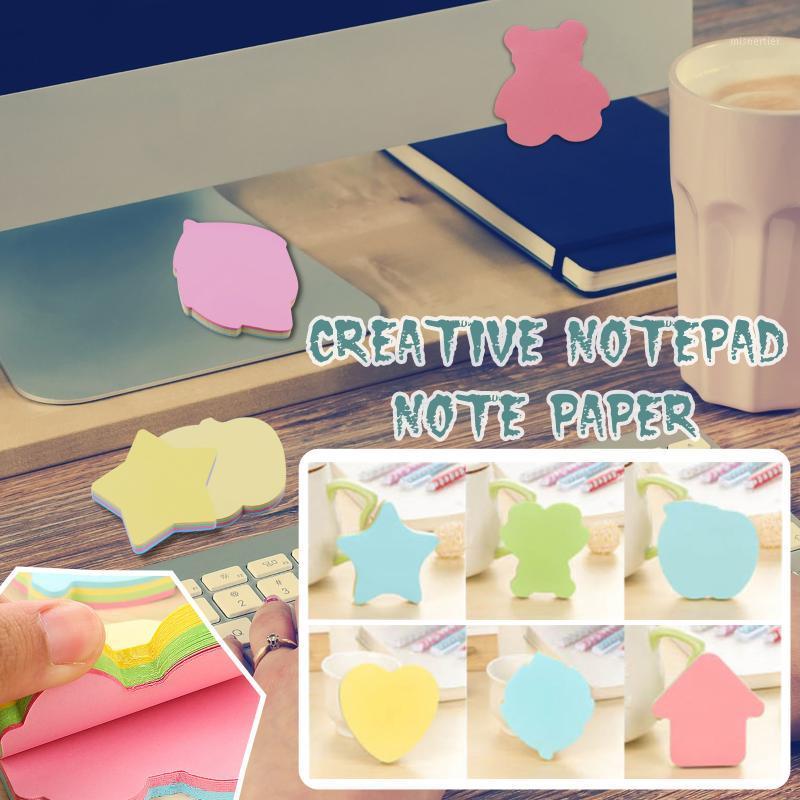 

Gift Wrap 6 Different Shapes Four Color Sticky Notes Index Memo Pad Self-Adhesive Stickers Bookmarks Scheduler Kids Stationery