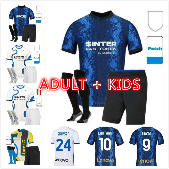 

INTER 2021 2022 soccer jerseys LUKAKU MILAN VIDAL BARELLA LAUTARO ERIKSEN ALEXIS HAKIMI 4th 20 21 22 football shirt uniforms men kids kit fourth Player+fans