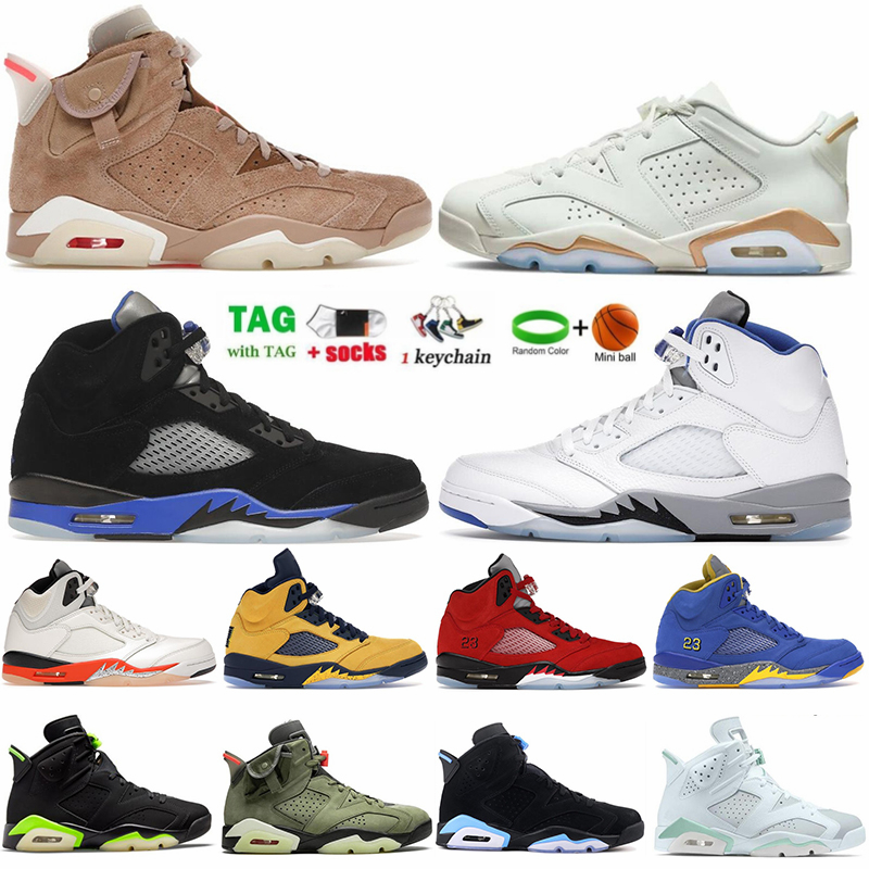

Jumpman 5 Mens Basketball Shoes 5S Racer Blue Stealth Shattered Backboard Sail Muslin Man 6 6s Lunar New Year UNC Home Carmine British Khaki Sports Sneakers Trainers, Shoes box