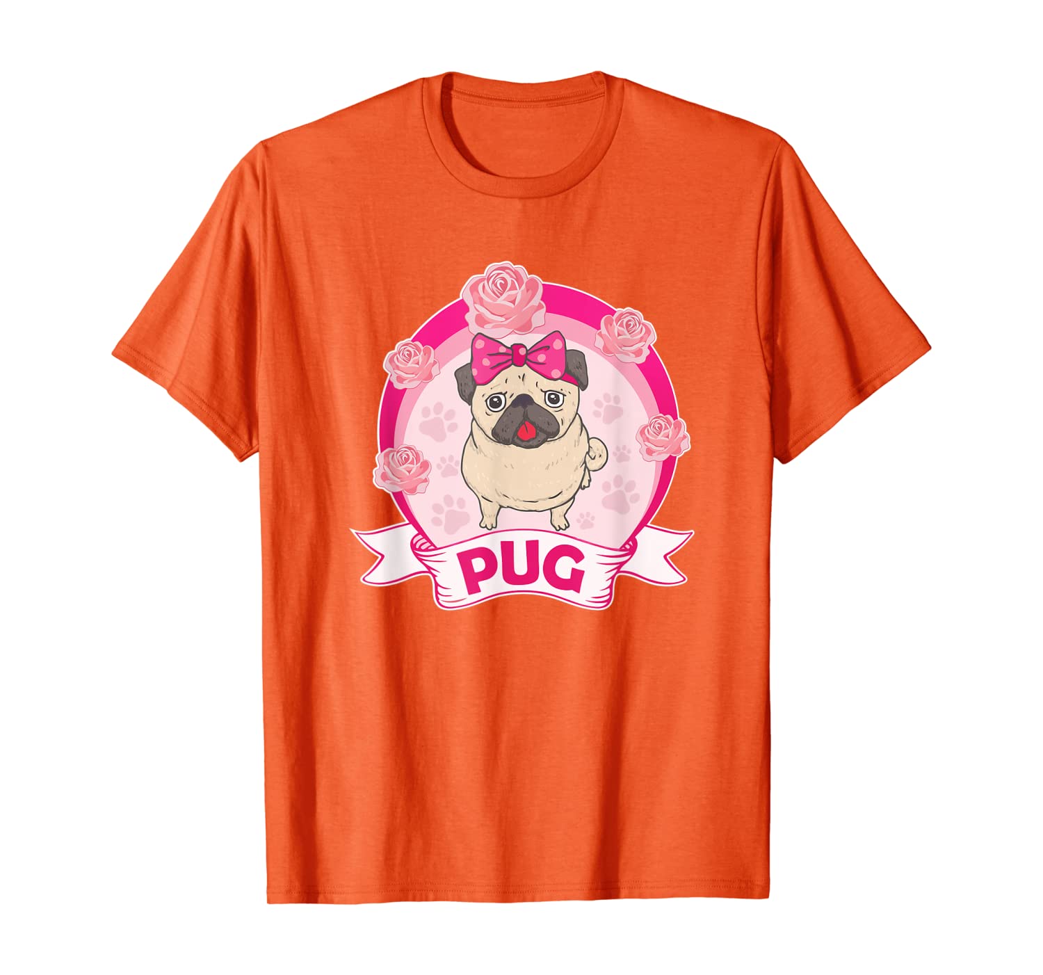 

funny cute gift pug dog t shirt for girls grand daughter, White;black
