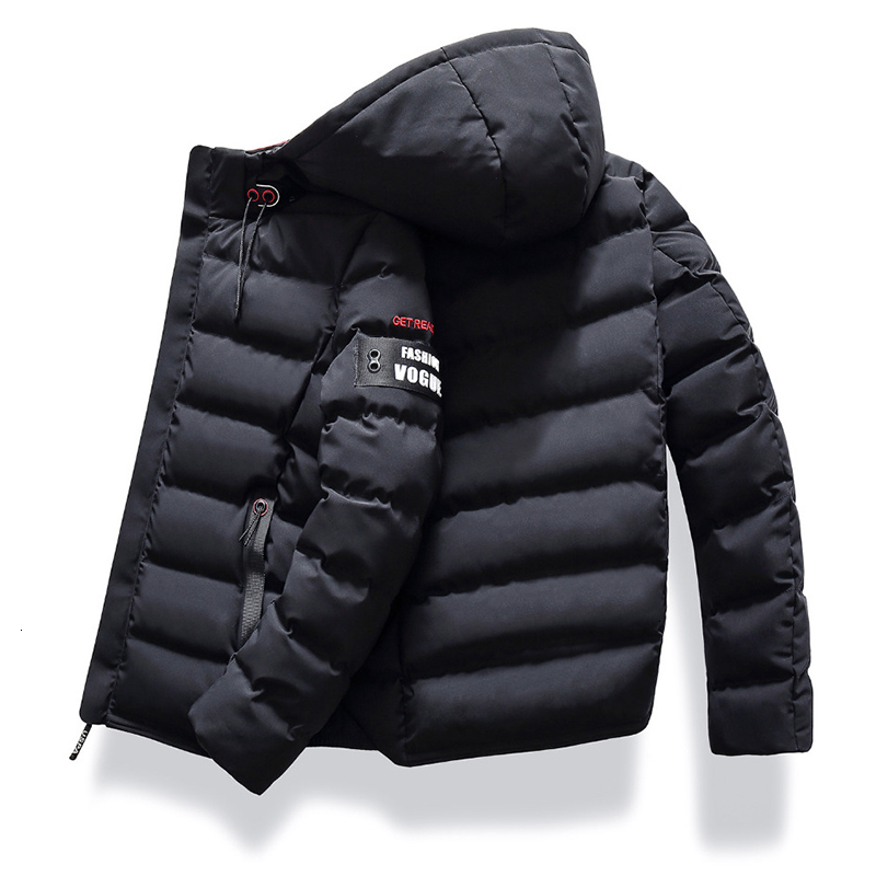 

2021 Drop Shipping New Fashion Men Winter Parkas Coat Hooded Warm Mens Thick Jacket Casual Slim Fit Student Male Overcoat Streetwear RL5Z, Mwt9879blue