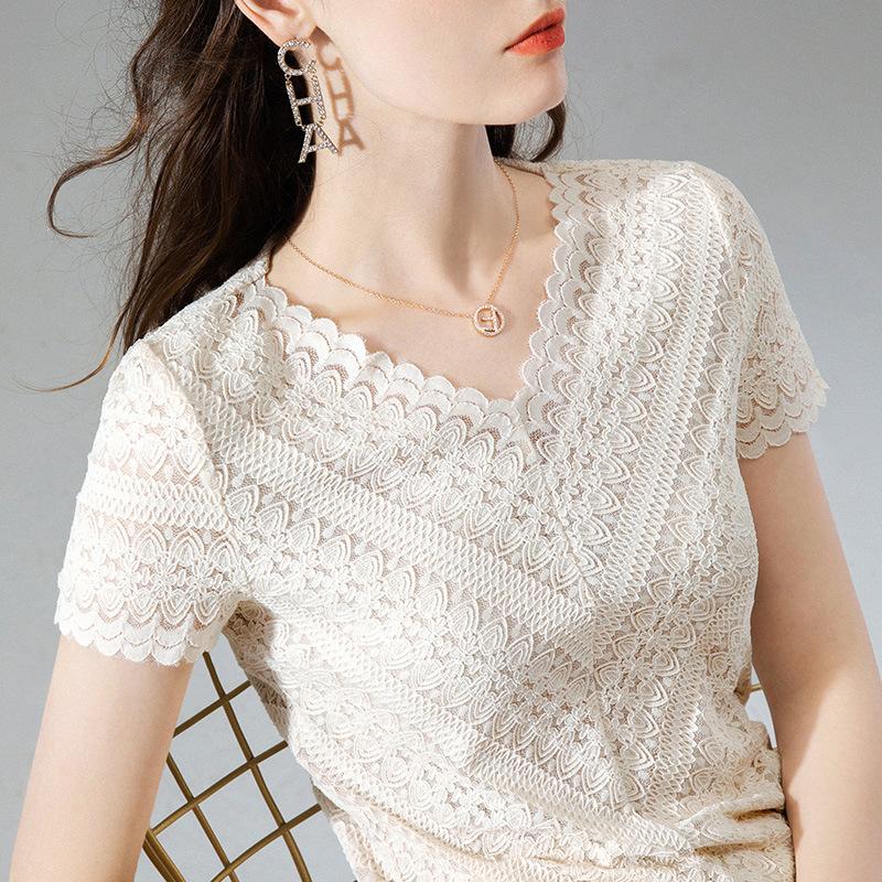 

Simple basic round neck long sleeve T-shirt for women Korean version design feeling irregular fold wear loose bottom shirt 5687, White