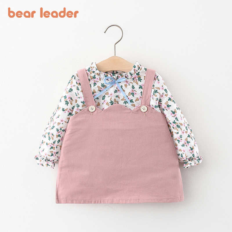 

Bear Leader born Baby Flowers Princess Dresses Fashion Toddler Girls Suspender Costumes Infant Cute Clothes For 0-2 Years 210708, Ah5698yellow