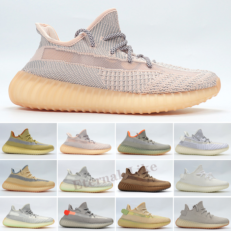 

kanye west v2 ash stone black gray men women zebra desert sage Sneakers pearl natural sand taupe reflective run shoe sport run shoes