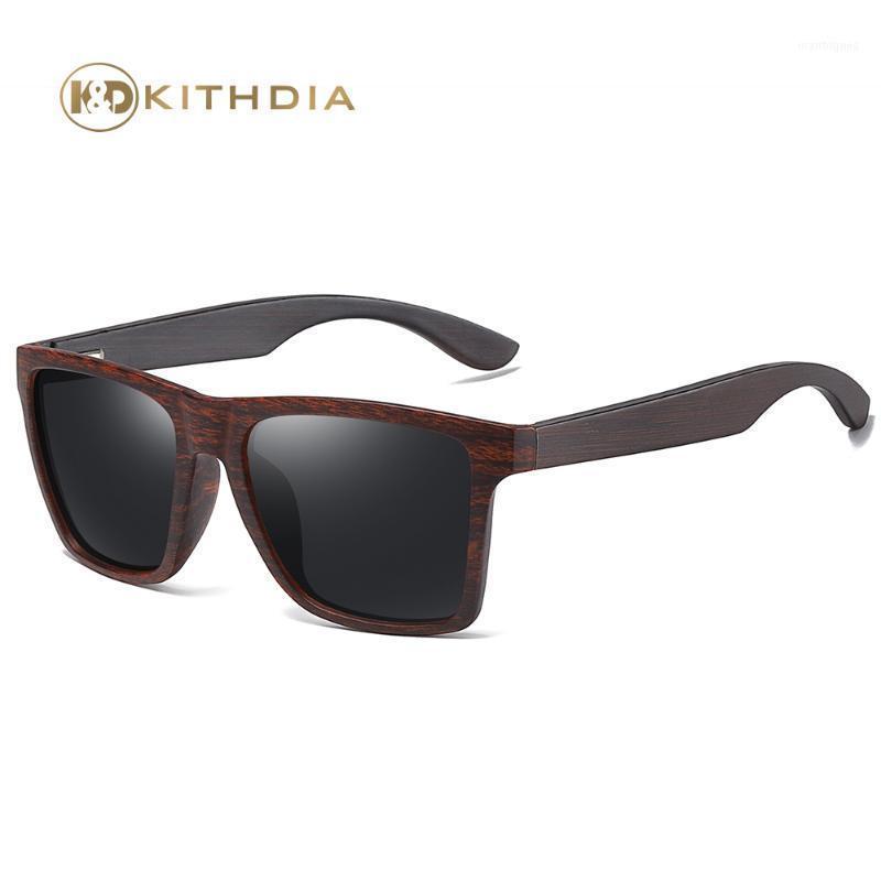 

Sunglasses Kithdia Wood Men Women Polarized Rivet Square Sun Glasses Brand Designer Real Temple Vintage Glasses1