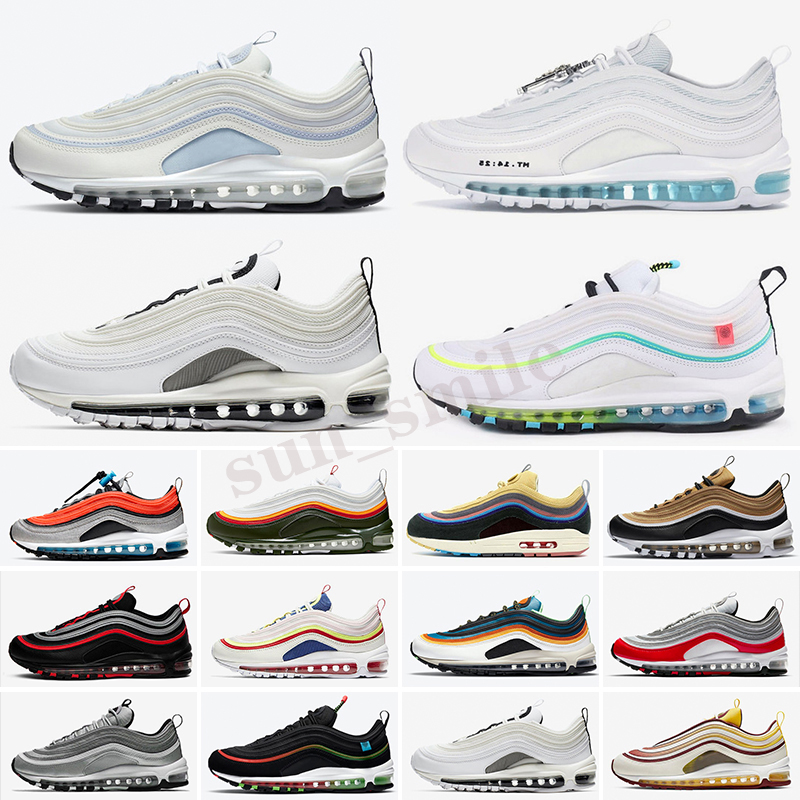 

New Black Bullet Aurora Green Reflective Bred Triple White Mens Women Running Shoes Sean Wotherspoon Blue Neon Sports Sneakers Trainers, Color 34