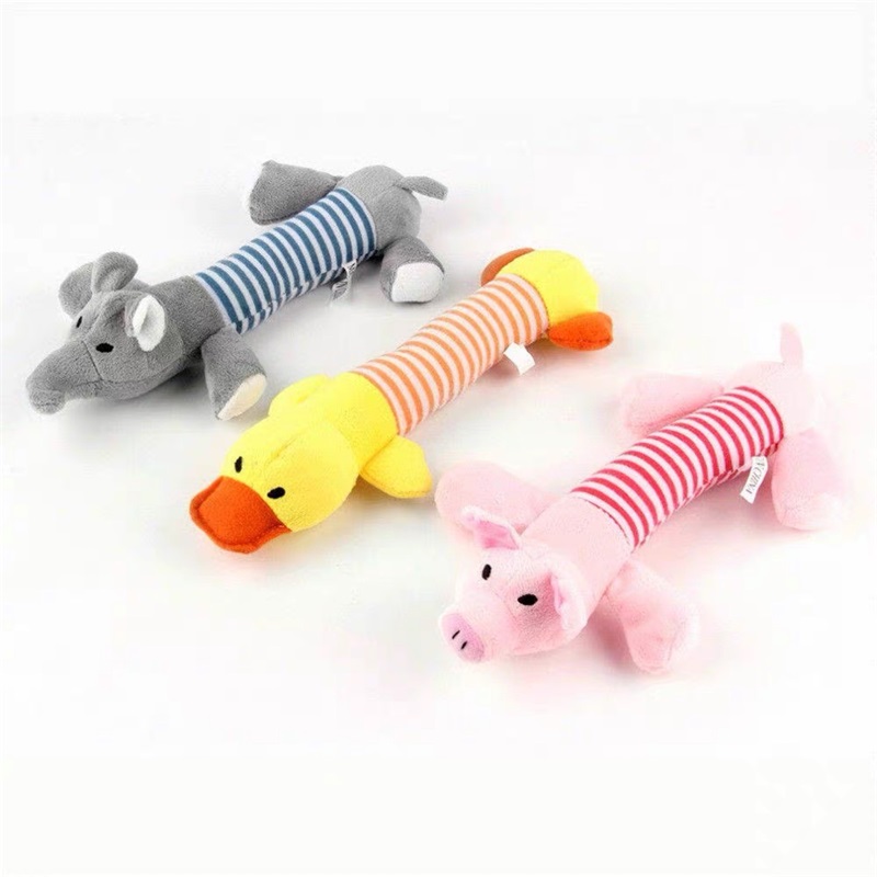 

Hot Dog Toy Pet Puppy Plush Sound Chew Squeaker Squeaky Pig Elephant Duck Toys 328 V2