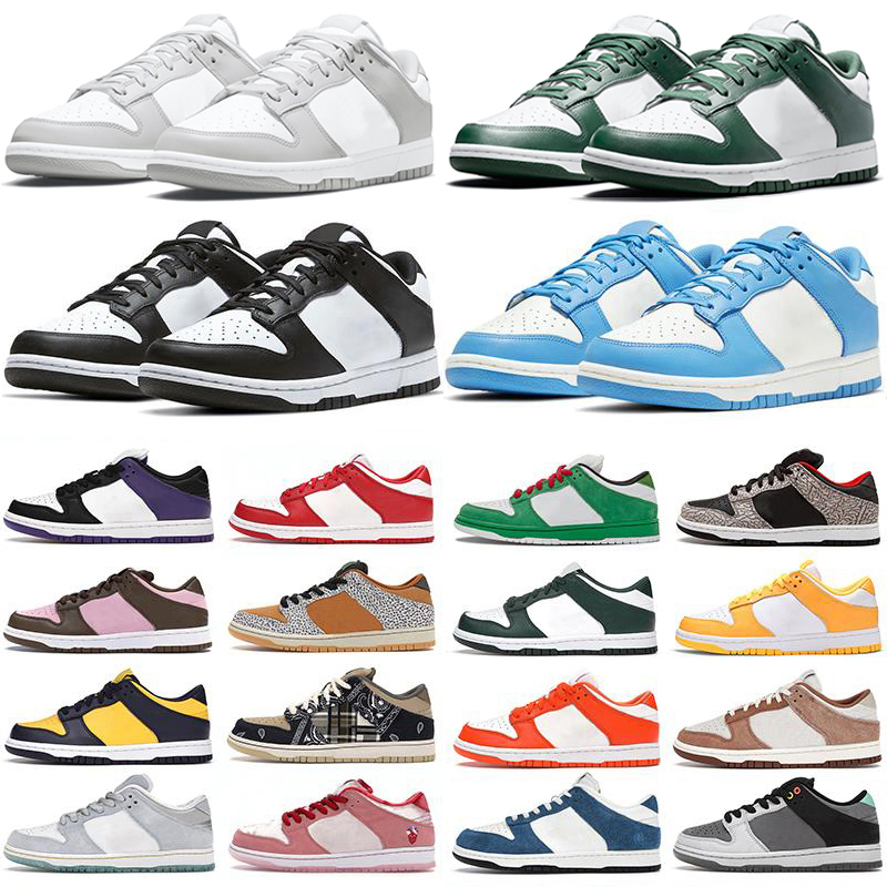 

Casual shoes Designer dunks low men women Grey Fog White Black UNC Coast Syracuse Michigan Photon Dust strange love Sail Parra Mummy Kentuck