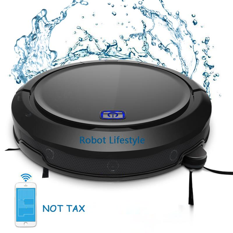 

Auto robot acuum cleaner QQ9 with water tank extendable brush smart memory 3D Map navigation smartphone App control Intelligent