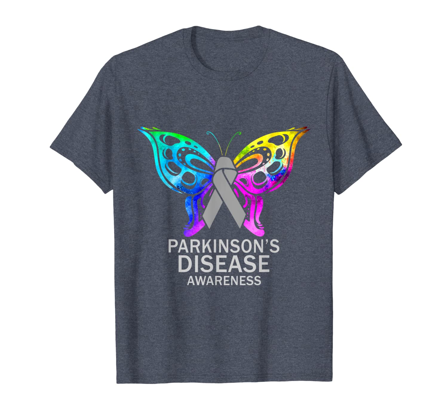 

parkinson's disease awareness shirt butterfly t shirt, White;black