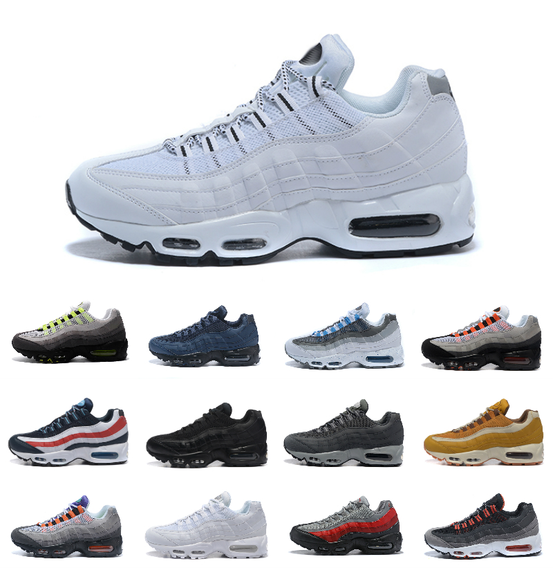 

High Quality 2021 Ultra 95 OG X 20th Anniversary Men Running Shoes 95s Trainer Air Black Sole Grey Blue Chaussures Tennis Sports Shoes B66, A-c013