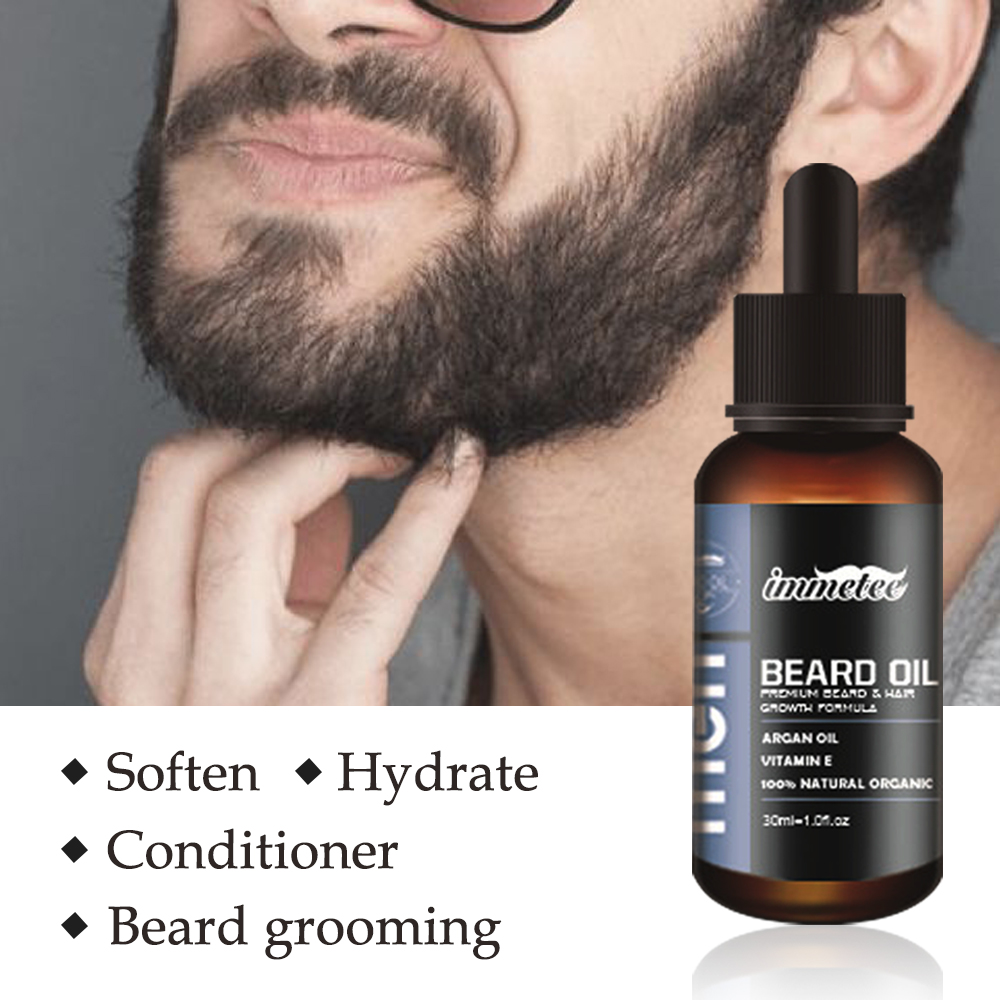 

Beard Growth Oil Organic Beard Essential Oil Hair loss Products Beard Care Men Grow Thicker Nourishing Enhancer GroomingSc