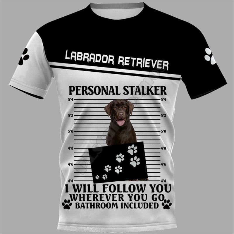 

Men's T-Shirts PLstar Cosmos Labrador Retriever 3D Printed T-shirt Harajuku Streetwear T Shirts Funny Animal Men For Women Short Sleeve 07, White;black